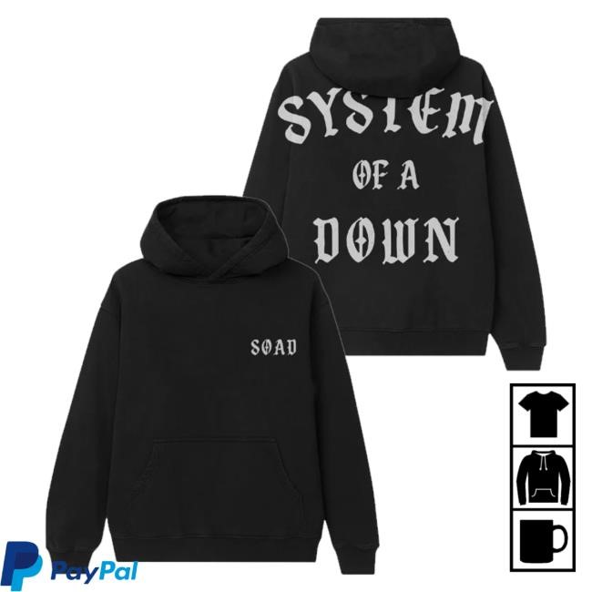 Official System Of A Down Merch Old English T-Shirt