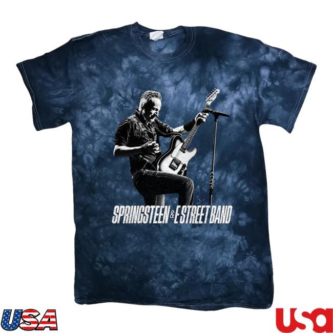Springsteen & The E-Street Band 2024 World Tour Stage Guitar T Shirt Bruce Springsteen Tour Merch