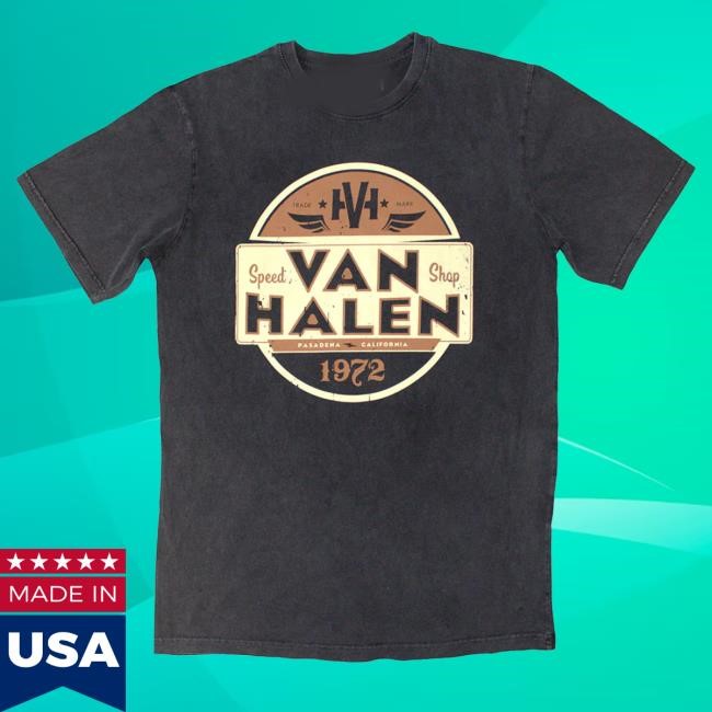 Speed Shop Van Halen Unisex Stone Wash Tee