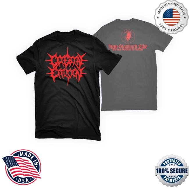 Nserecords Store Cerebral Effusion Red Logo Crewneck Sweatshirt Official