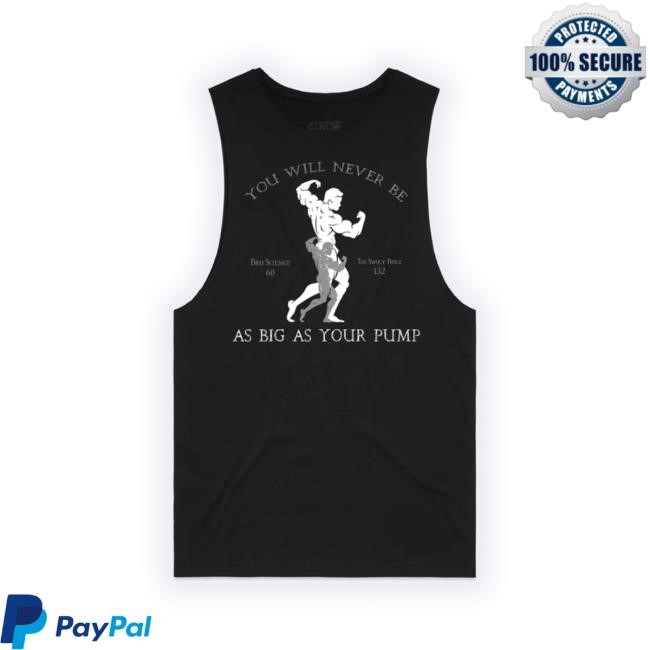 Trending Dommerch Store You Will Never Be As Big As Your Pump Tank Cut-Off - Black Funny Shirt