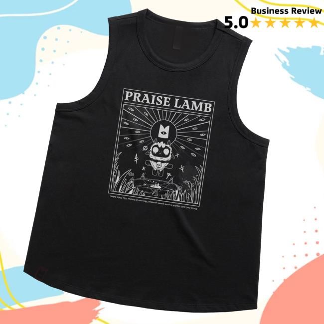 Devolver Digital Merch Cult Of The Lamb Praise Lamb Tee Shirt