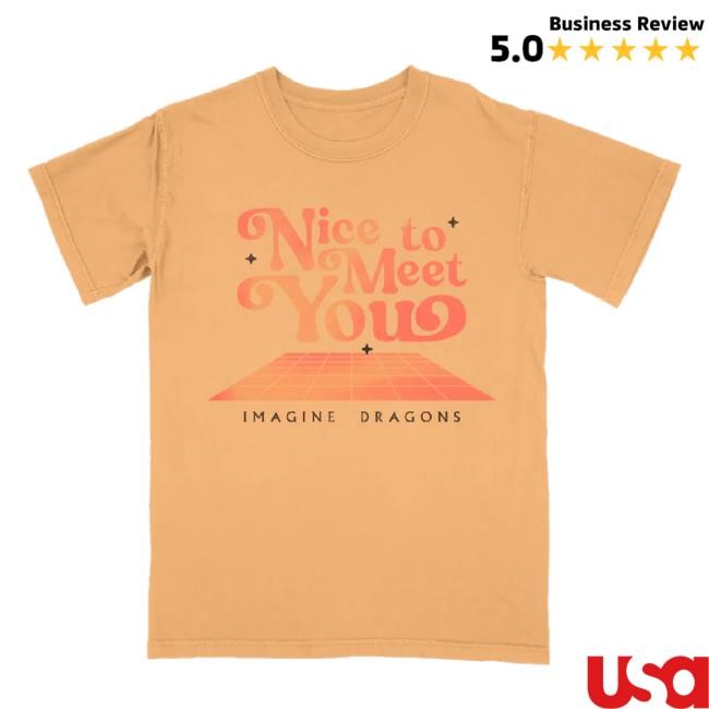 Original Nice To Meet You Orange Sweaters Imagine Dragons Shop Merch Store