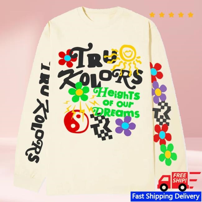 Tru Kolors Brand Merch Trippy Heights T-Shirt Travis Kelce’S Official Brand