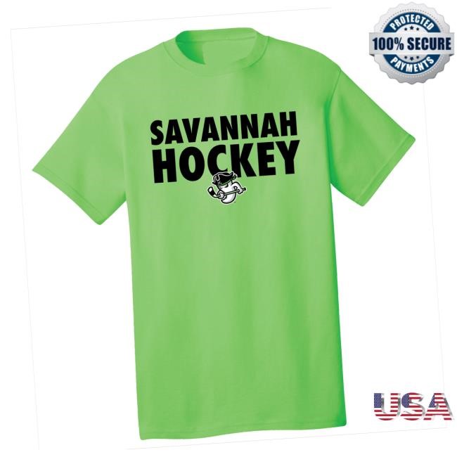 Savannah Merch Shop 32 Degrees Savannah Ghost Pirates Lime Savannah Hockey Crewneck Sweatshirt