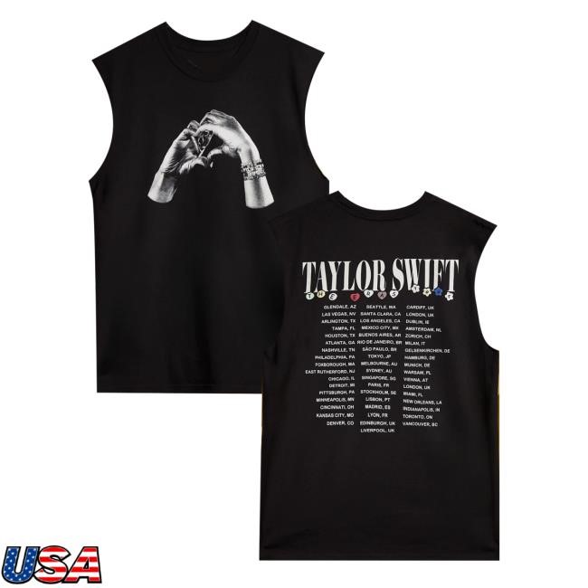 Taylor Swift Merch The Eras Tour Heart Hands Muscle Long Sleeve T Shirt