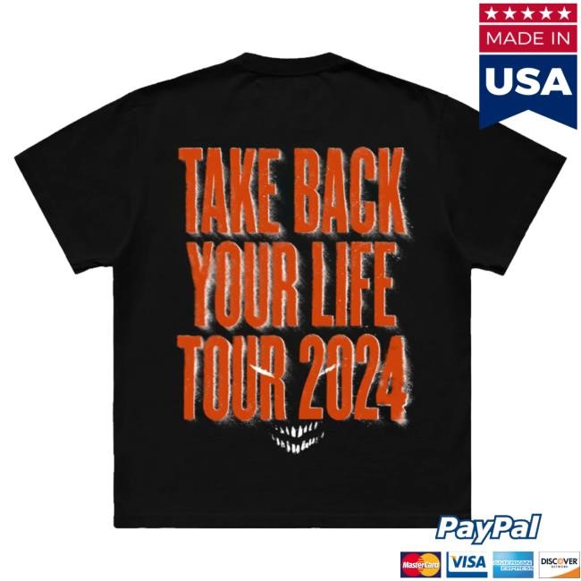Official Disturbed Merch Disturbed Take Back Your Life Tour 2024 Funny Shirt
