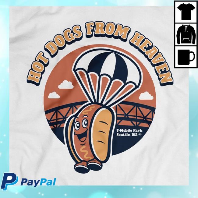 Official Seattle Mariners Hot Dogs From Heaven Classic Shirt