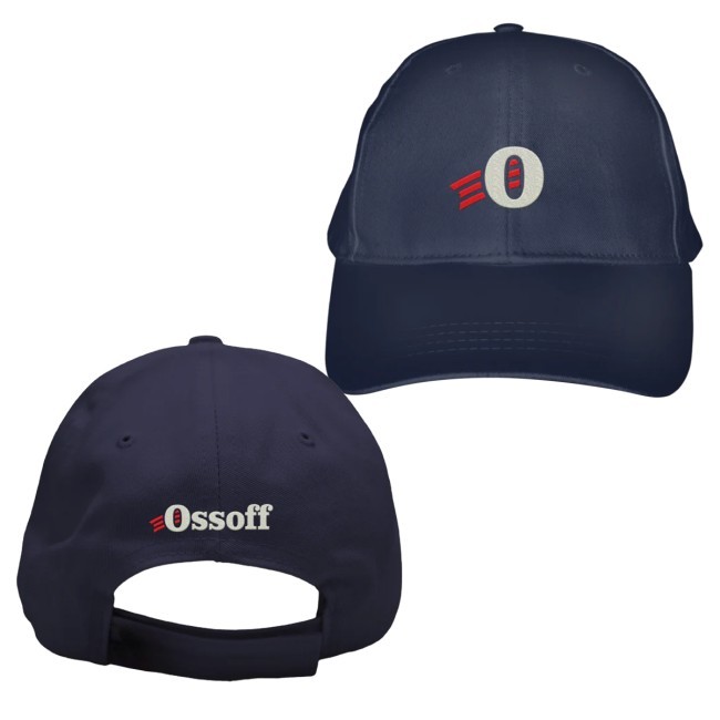 Trending Jon Ossoff Merch Embroidered Bucket Hat Navy