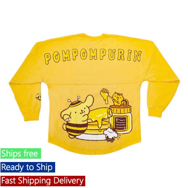 Trending Sanrio Shop Pompompurin Honey Japanla Spirit Jersey New Shirt Hello Kitty Merch Store