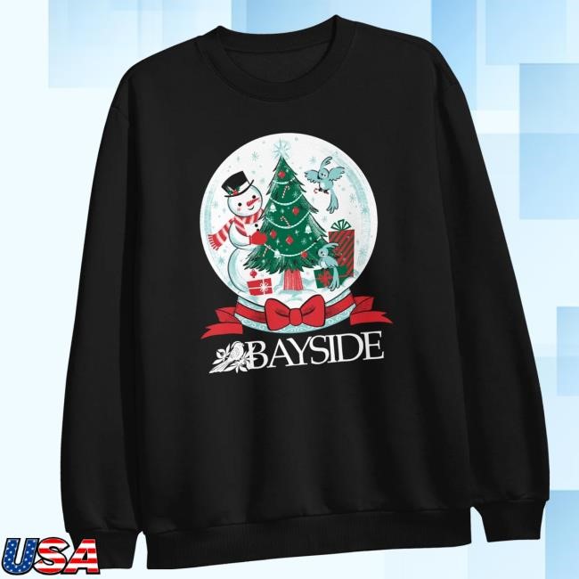 Bayside Store Merch Snowglobe Black Hooded Sweatshirt