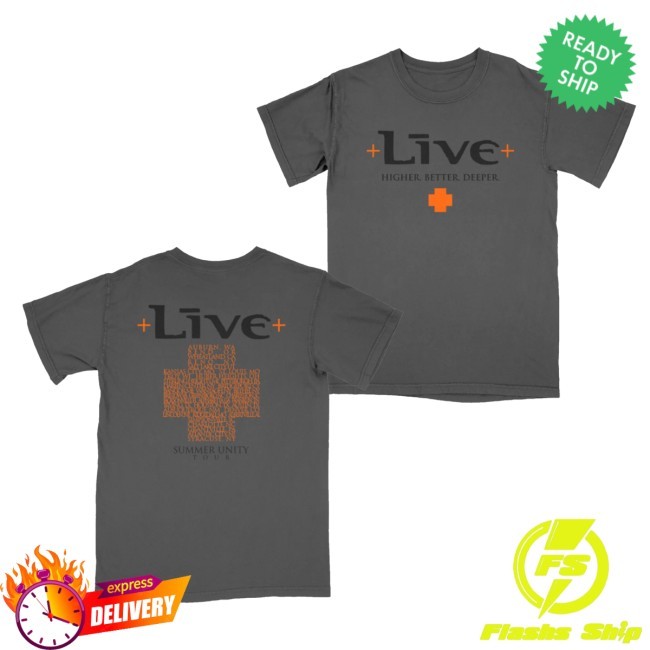 Livetheband Merch Charcoal Summer Unity Tour Hoodie