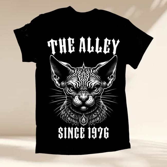 The Alley Since 1976 Death Row Cat Crewneck Sweatshirt The Alley Chicago Merch Store Death Row Cat