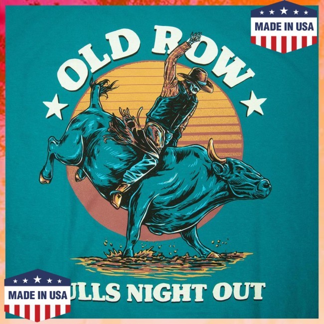 Old Row Merch Bulls Night Out Long Sleeve Shirt