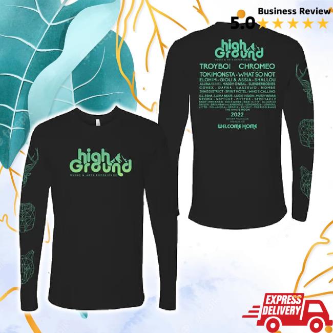 Official 2022 Lineup Hoodie Sweatshirt High Ground Fest Shop