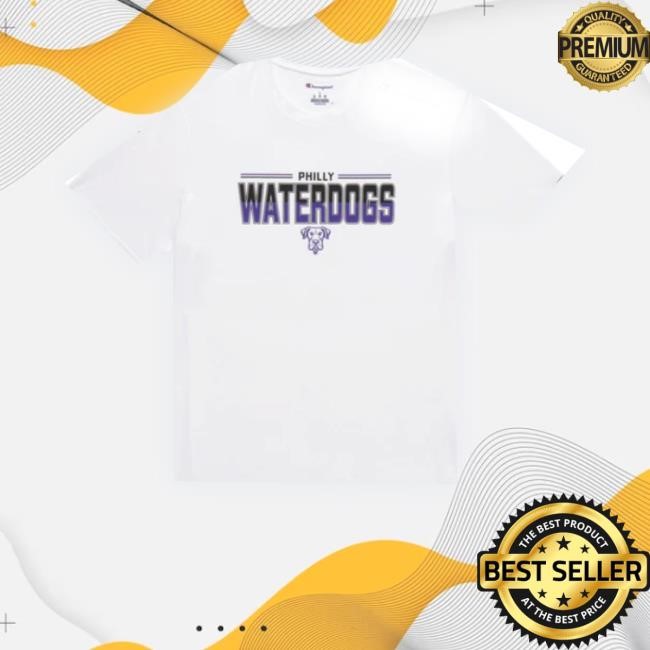 Official Champion Philadelphia Waterdogs Athletic White Crewneck Sweatshirt