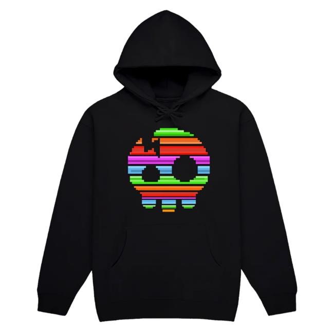 The Living Tombstone - 8 Bit Rainbow Skull T-Shirt The Living Tombstone Merch Store Shop