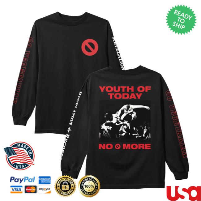 Original Youth Of Today No More Black Shirts