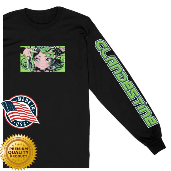 Clandestine Industries Merch Shop Green Anime T Shirt
