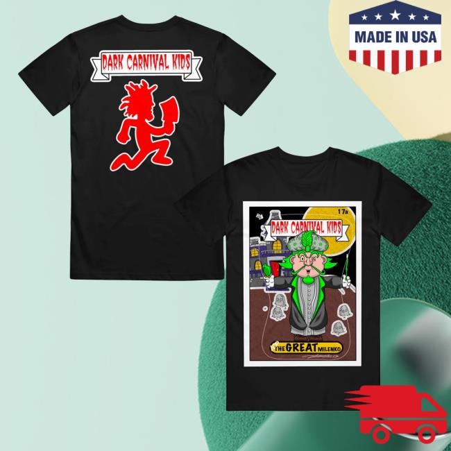 Insane Clown Posse Dark Carnival Kids The Great Milenko Black Long Sleeve T Shirt