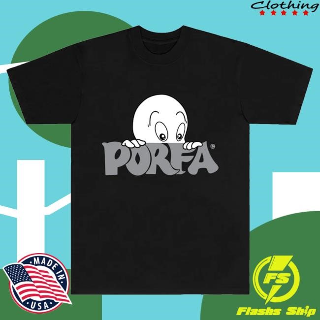 Por Favor Fall Merch Store Fall 2024 Porfa Caspar Tee - Black T-Shirt