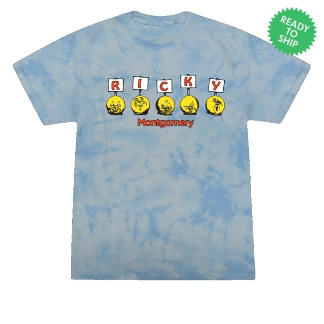 Limited Ricky Montgomery Signs Tie-Dye Tee Shirt