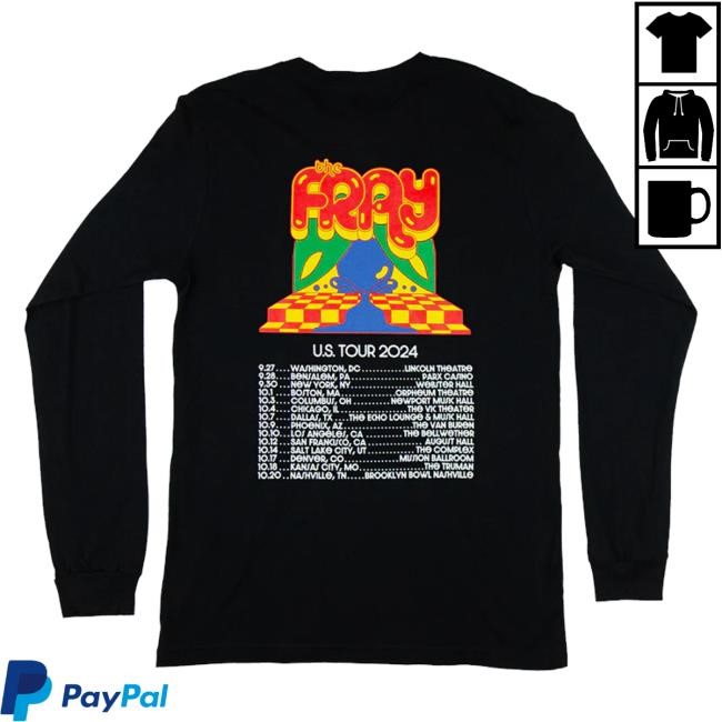 The Fray Store The Fray Fall 2024 Tour T-Shirt, Hoodie, Tank Top, Sweater And Long Sleeve T-Shirt