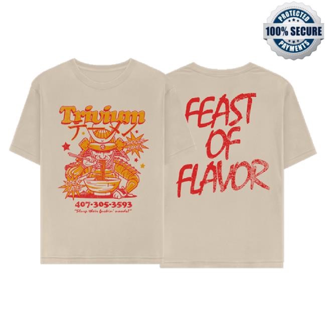 Original Trivium Shop Merch Store Feast Of Flavor Hoodie