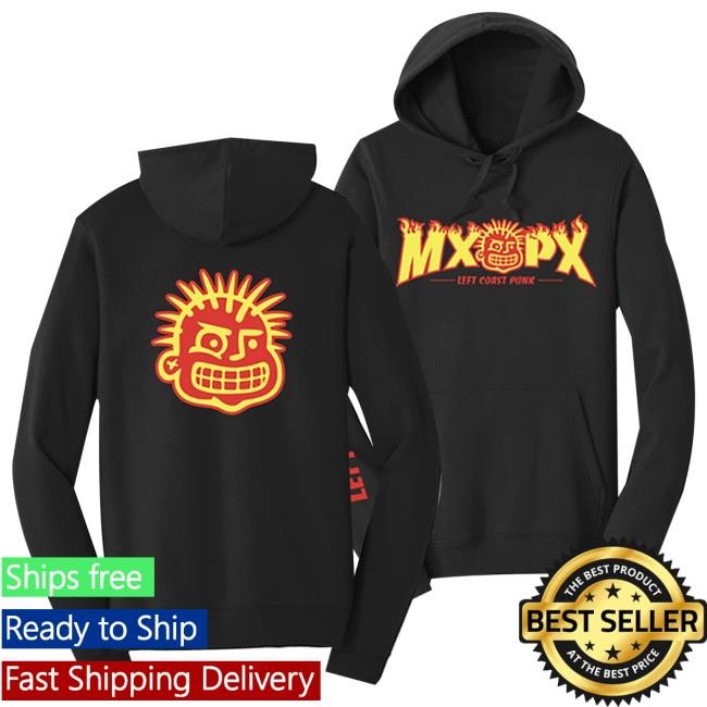 Mxpx Merch Store Left Coast Punk Fire Tee Shirt