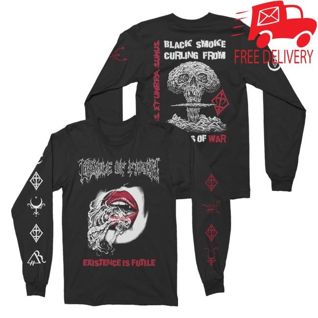 Official Night Shift Merch Cradle Of Filth Lips Of War Long Sleeve Long Sleeve Shirt