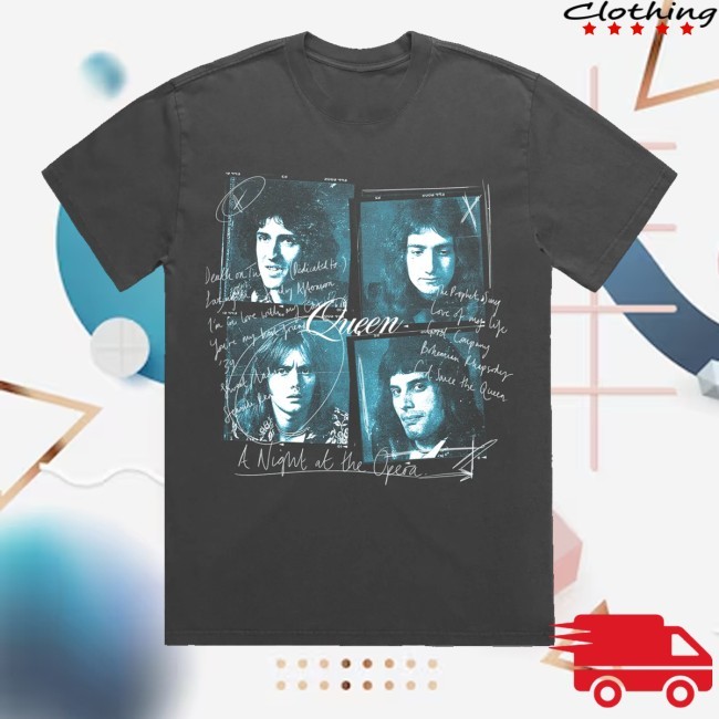 A Night At The Opera Film Faded Black Funny Shirt