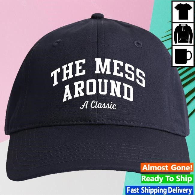 The Mess Around Podcast Official Merch Classic Logo Twill Cap Midnight Blue