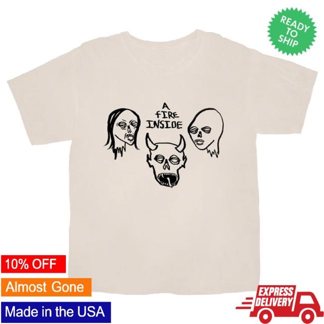 Afireinside Merch Afi Faces Ivory Crewneck Sweatshirt