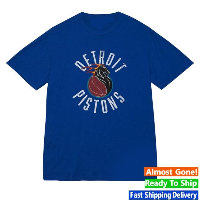 Gameday Detroit Merch Shop Store Detroit Pistons Mitchell & Ness Legendary Slub T Shirts