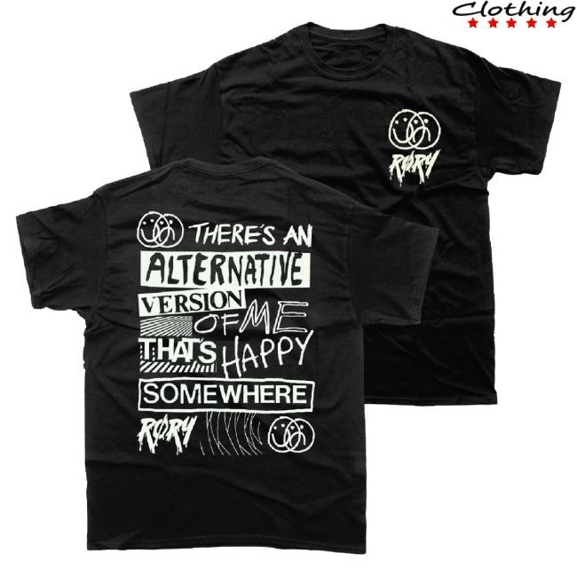 Røry Merch Happy Somewhere T-Shirt Black