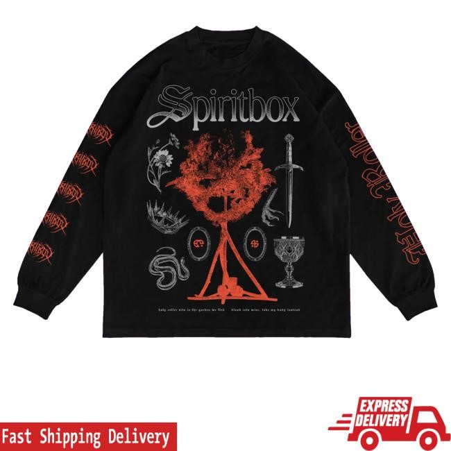 Official Spiritbox Merch Holy Roller Black T-Shirt, Hoodie, Tank Top, Sweater And Long Sleeve T-Shirt