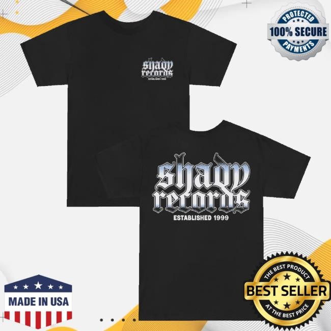 Trending Shady Records Merch Shady Records Chrome Logo Classic Shirt (Black)