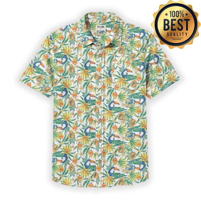 Boozelele Island Toucan Hawaiian Shirts