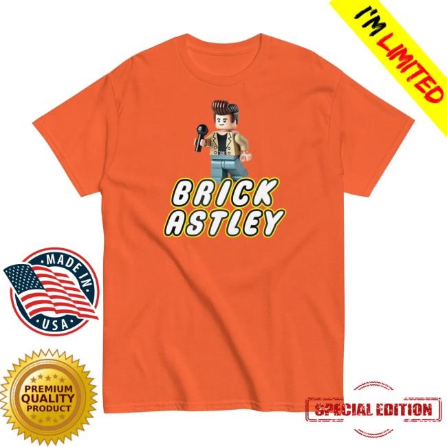 Brick Astley Hoodie Lego Style Rick Astley T-Shirt Blokey Merch Store