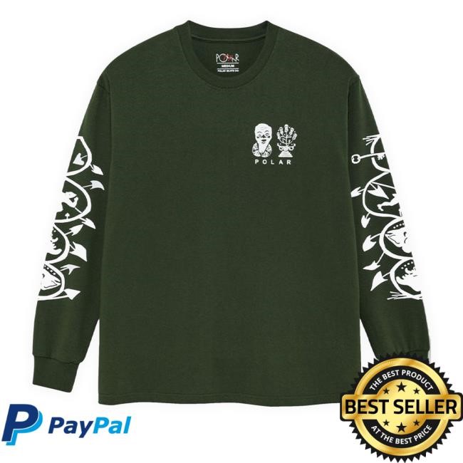Skatestore Polar Spiral Dark Olive Longsleeve T Shirt