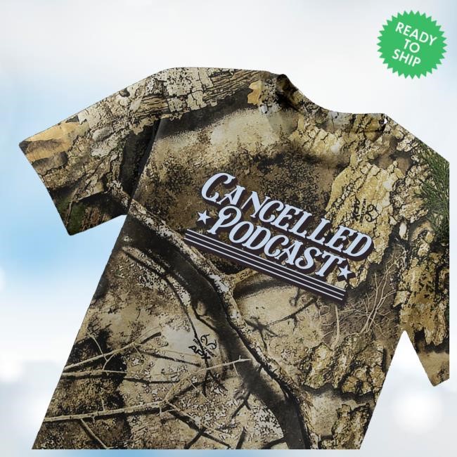 The Cancelled Podcast Merch Store Cancelled Podcast Camo Hooded Sweatshirt