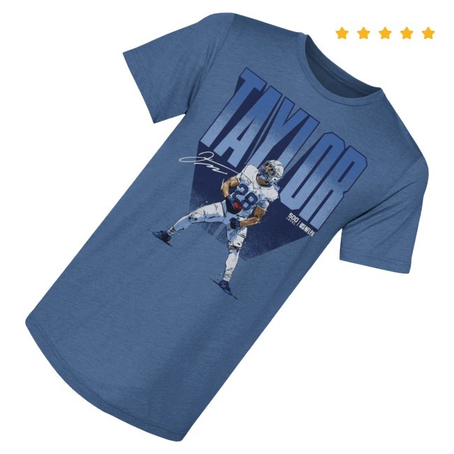 Official 500 Level Merch Jonathan Taylor Indianapolis Bold Wht Tee Shirt