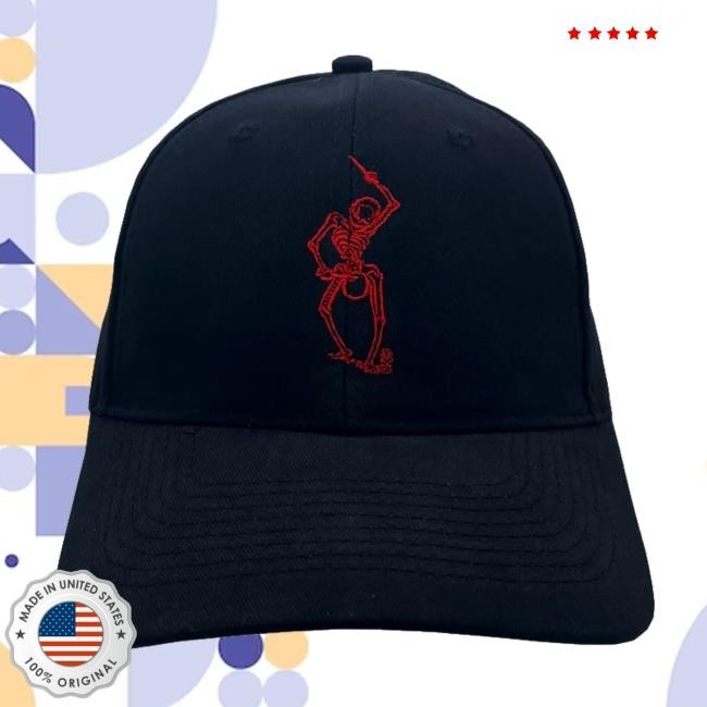 Duran Duran Official Store Danse Macabre Red Skeleton New Cap