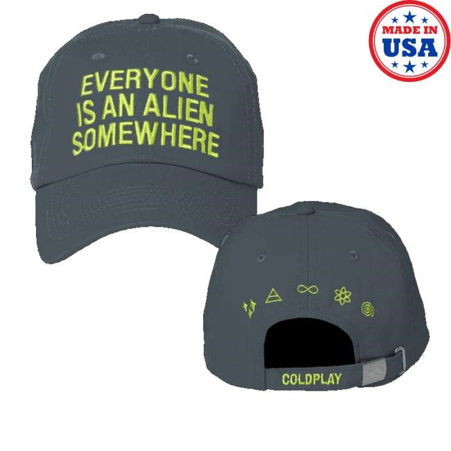 Coldplay Merch Everyone Is An Alien Somewhere Hat