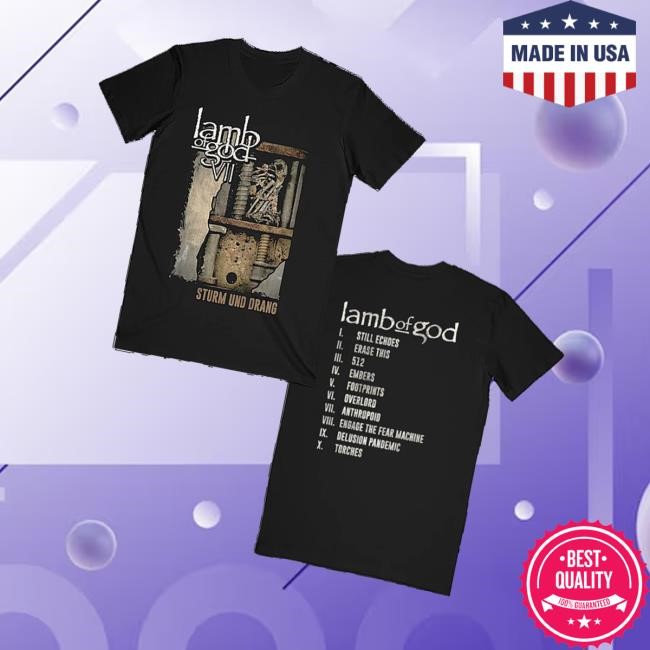 Lamb Of God Merch Store Shop Sturm Und Drang Tracklist Vintage Shirts