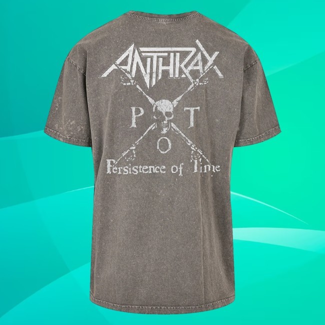 Anthrax Store Merch Broken Clock Oversize Hoodie