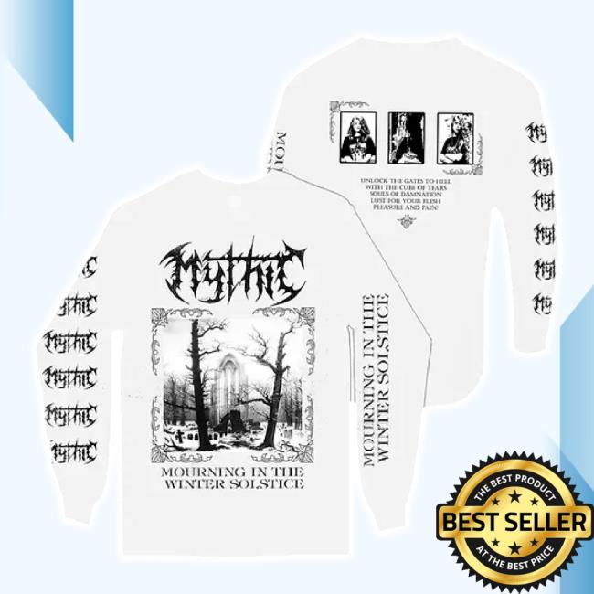 Original Mythic Mourning In The Winter Solstice White Hoodie Sweatshirt Iron Collapse Shop