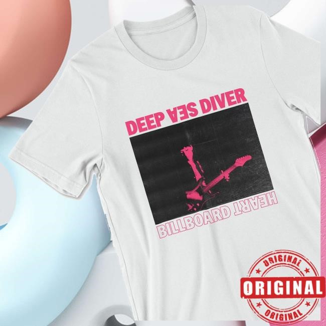 Deep Sea Diver Billboard Heart White Sweatshirt