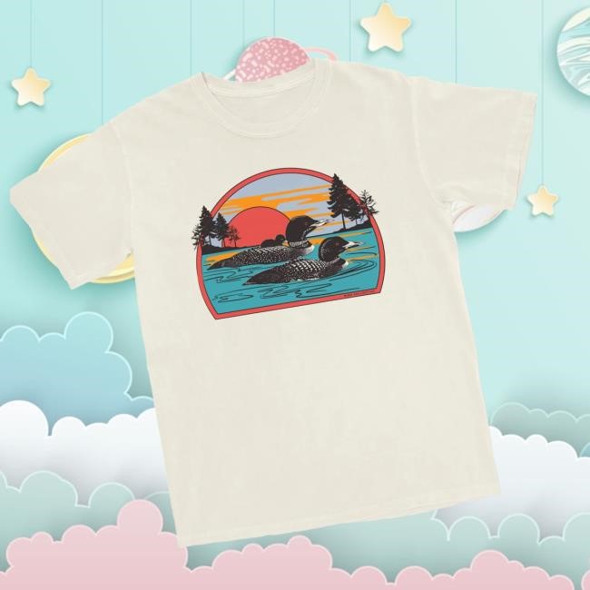 Bird Collective Merch Store Retro Common Loon Funny Shirt