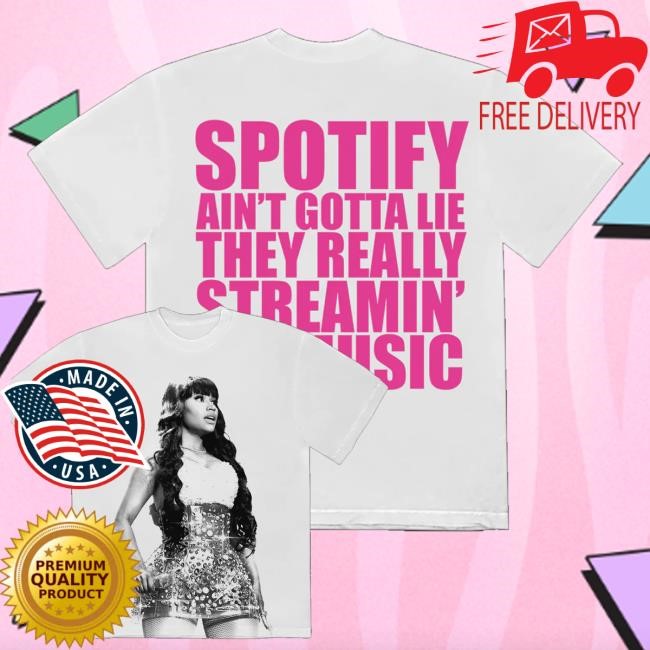 Nicki Minaj Merch Shop Store Official Spotify Ain't Gotta Lie Tee